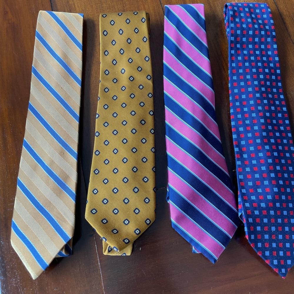 Four beautiful ties! This listing is for a specific buyer.